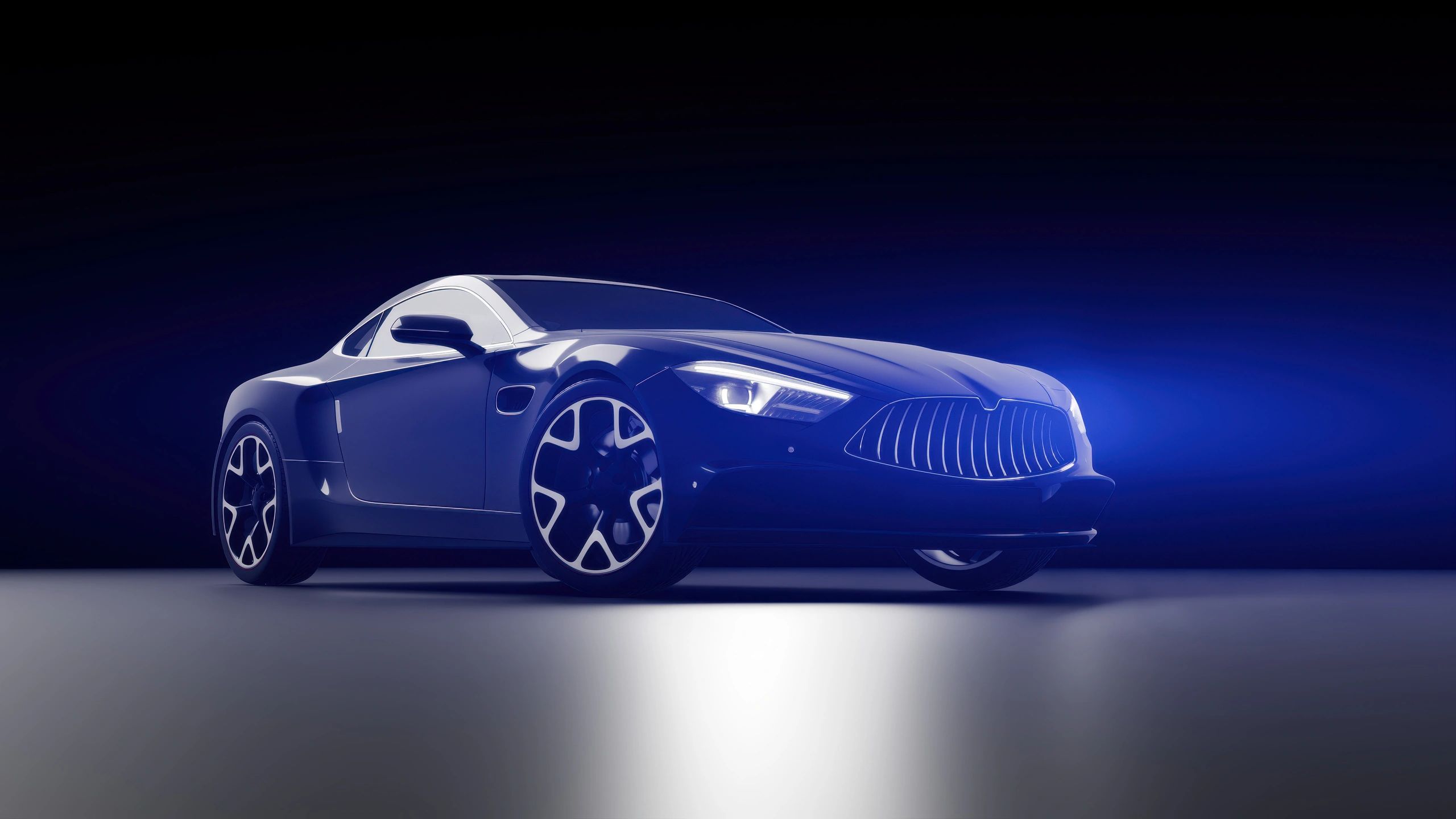 Sports car ready for delivery